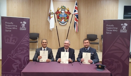 Image of the signing of the armed forces covenant