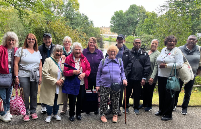 Slough Carers posing in a London park