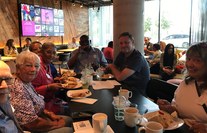 Carers enjoying afternoon tea at the Moxy September 2024