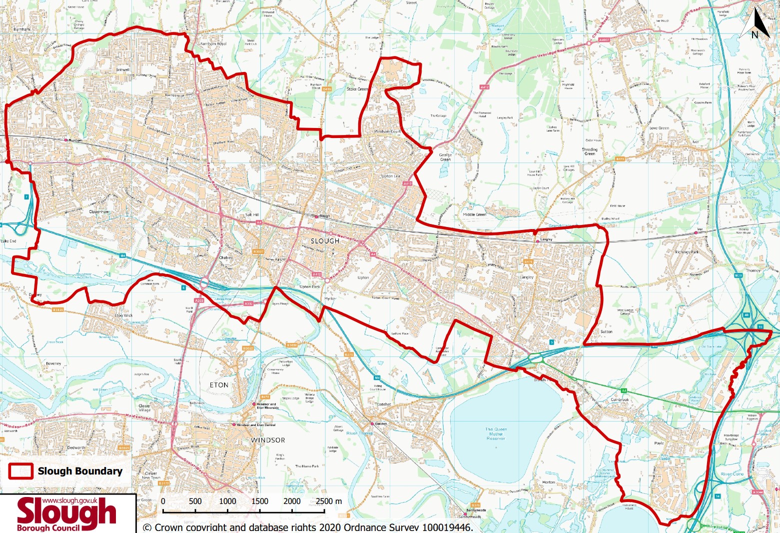PSPO map of Slough