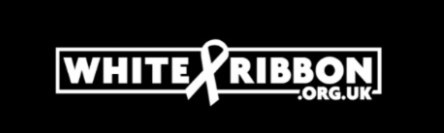 White ribbon banner