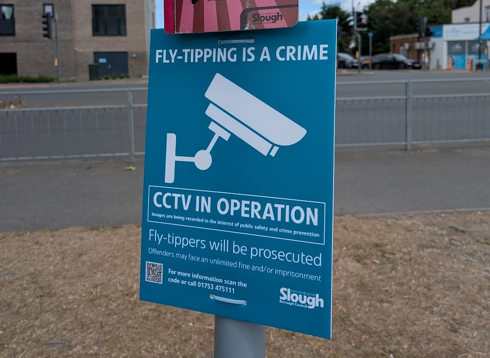 Flytipping sign